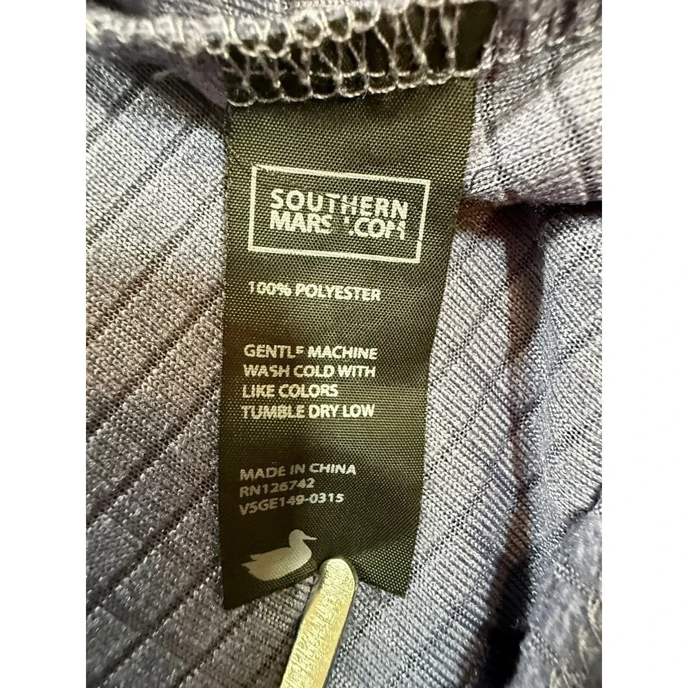 Southern Marsh Mens Fieldtec Grid Fleece Quarter Zip Pullover Blue Grey‎ 2X